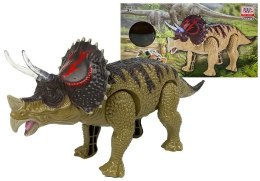 LEAN Toys Dinozaur Triceratops Zielony Na Baterie