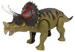 LEAN Toys Dinozaur Triceratops Zielony Na Baterie