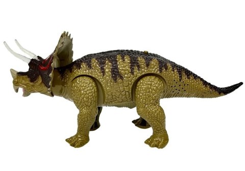 LEAN Toys Dinozaur Triceratops Zielony Na Baterie LEAN Toys Dinozaur Triceratops Zielony Na Baterie
