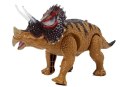 LEAN Toys Dinozaur Triceratops Żółty Na Baterie