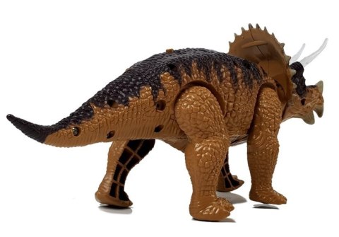 LEAN Toys Dinozaur Triceratops Żółty Na Baterie LEAN Toys Dinozaur Triceratops Żółty Na Baterie