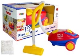 LEAN Toys Duży Odkurzacz Czerwono- Żółty na Baterie Światła Dźwięki