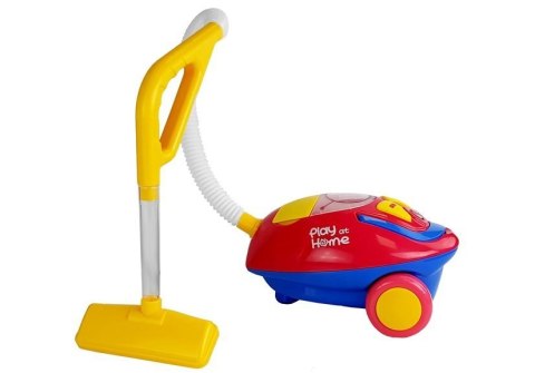 LEAN Toys Duży Odkurzacz Czerwono- Żółty na Baterie Światła Dźwięki LEAN Toys Duży Odkurzacz Czerwono- Żółty na Baterie Światła Dźwięki