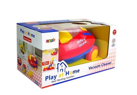 LEAN Toys Duży Odkurzacz Czerwono- Żółty na Baterie Światła Dźwięki LEAN Toys Duży Odkurzacz Czerwono- Żółty na Baterie Światła Dźwięki