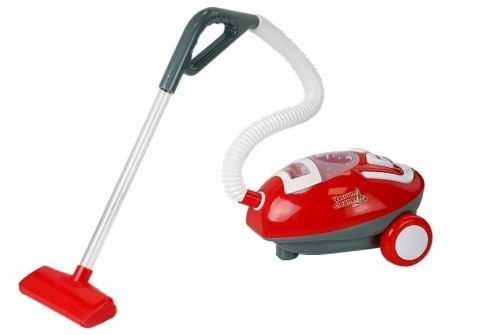 LEAN Toys Duży Odkurzacz na Baterie z Dźwiękiem Rączka Czerwono-Biały LEAN Toys Duży Odkurzacz na Baterie z Dźwiękiem Rączka Czerwono-Biały