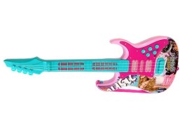 LEAN Toys Gitara Z Mikrofonem Zestaw Do Karaoke Światła Dźwięki