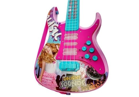 LEAN Toys Gitara Z Mikrofonem Zestaw Do Karaoke Światła Dźwięki LEAN Toys Gitara Z Mikrofonem Zestaw Do Karaoke Światła Dźwięki