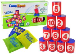 LEAN Toys Gra Zręcznościowa Rzut do Celu Strącanie Puszek