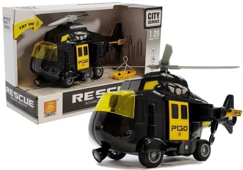 LEAN Toys Helikopter Ratunkowy na baterie 1:20 Dźwięk Światła LEAN Toys Helikopter Ratunkowy na baterie 1:20 Dźwięk Światła