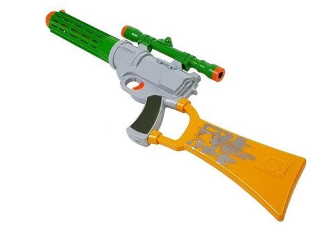 LEAN Toys Karabin na Naboje Piankowe z Tarczą Szary LEAN Toys Karabin na Naboje Piankowe z Tarczą Szary