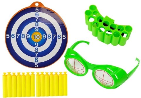 LEAN Toys Karabin na Naboje Piankowe z Tarczą Szary LEAN Toys Karabin na Naboje Piankowe z Tarczą Szary