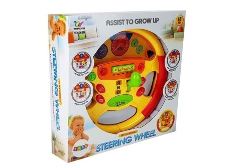 LEAN Toys Kierownica Edukacyjna dla Niemowlaka Efekty Dźwiękowe i Świetlne LEAN Toys Kierownica Edukacyjna dla Niemowlaka Efekty Dźwiękowe i Świetlne
