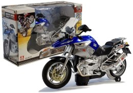LEAN Toys Motocykl Na Baterie ze Światłami i Muzyką Niebieski