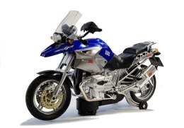 LEAN Toys Motocykl Na Baterie ze Światłami i Muzyką Niebieski
