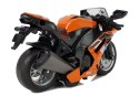 LEAN Toys Motocykl z Napędem Frykcyjnym Dźwięki Motor 1:14 Pomarańczowy