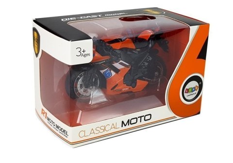 LEAN Toys Motocykl z Napędem Frykcyjnym Dźwięki Motor 1:14 Pomarańczowy LEAN Toys Motocykl z Napędem Frykcyjnym Dźwięki Motor 1:14 Pomarańczowy