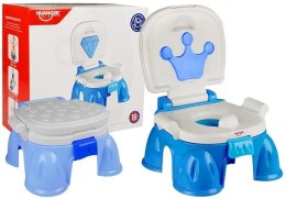 LEAN Toys Nocnik Niebieski z Koroną Dla Malucha