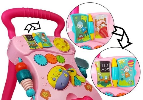 LEAN Toys Pchacz Dziecięcy ze Znikopisem Różowy LEAN Toys Pchacz Dziecięcy ze Znikopisem Różowy