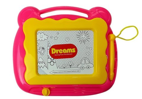 LEAN Toys Pchacz Dziecięcy ze Znikopisem Różowy LEAN Toys Pchacz Dziecięcy ze Znikopisem Różowy