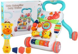 LEAN Toys Pchacz Edukacyjny dla Niemowlęcia z Interaktywnym Mikrofonem