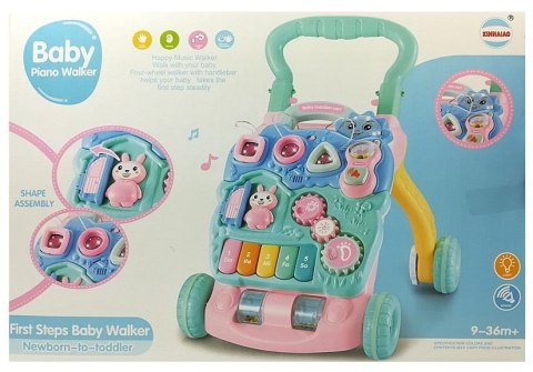 LEAN Toys Pchacz Edukacyjny dla Niemowlęcia z Pianinkiem LEAN Toys Pchacz Edukacyjny dla Niemowlęcia z Pianinkiem