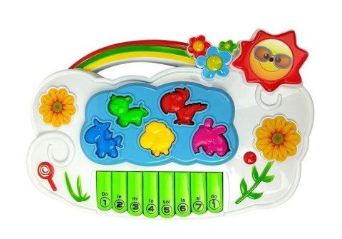 LEAN Toys Pianinko Elektroniczne Kwiatki Połącz z Telefonem LEAN Toys Pianinko Elektroniczne Kwiatki Połącz z Telefonem