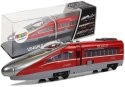 LEAN Toys Pociąg Pendolino z Naciągiem Czerwony z Dźwiękiem i Światłami
