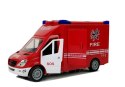 LEAN Toys Wóz Strażacki z Napędem Frykcyjnym Dźwiękiem Otwierane Drzwi
