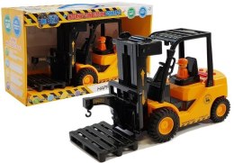 LEAN Toys Wózek Widłowy Ruchome Widły Dźwięki Światła Pomarańczowy