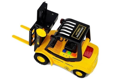 LEAN Toys Wózek Widłowy z Naciągiem 1:16 Dźwięk Światło LEAN Toys Wózek Widłowy z Naciągiem 1:16 Dźwięk Światło