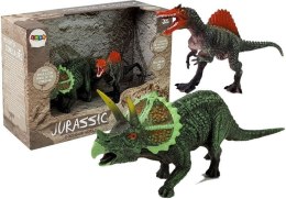 LEAN Toys Zestaw Figurek Dinozaur Spinosaurus, Triceratops