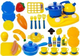 LEAN Toys Zestaw Naczyń Plastikowych Mały Kucharz Garnki