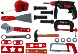 LEAN Toys Zestaw Narzędzi dla Majsterkowicza w Walizce Czarny
