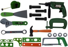 LEAN Toys Zestaw Narzędzi dla Majsterkowicza w Walizce Zielony