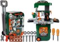 LEAN Toys Zestaw Narzędzi w Walizce Na Kółkach Warsztat Piła Śrubokręt