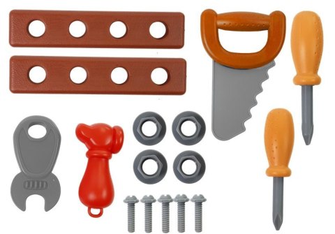 LEAN Toys Zestaw Narzędzi w Walizce Na Kółkach Warsztat Piła Śrubokręt LEAN Toys Zestaw Narzędzi w Walizce Na Kółkach Warsztat Piła Śrubokręt