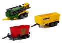 LEAN Toys Zestaw Pojazdów Rolniczych Traktory Przyczepy z Figurkami Zwierząt