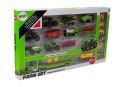 LEAN Toys Zestaw Pojazdów Rolniczych Traktory Przyczepy z Figurkami Zwierząt