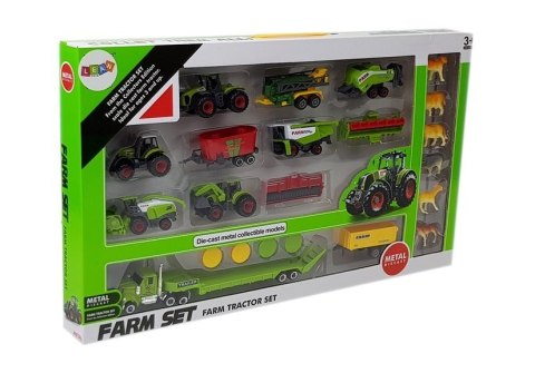 LEAN Toys Zestaw Pojazdów Rolniczych Traktory Przyczepy z Figurkami Zwierząt LEAN Toys Zestaw Pojazdów Rolniczych Traktory Przyczepy z Figurkami Zwierząt