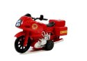 LEAN Toys Zestaw Pojazdów Straż Pożarna Helikopter Motor Światło Dźwięki