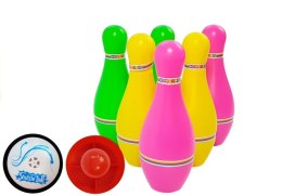 LEAN Toys Zestaw do Gry w Kręgle Kolorowy 6szt Świeci