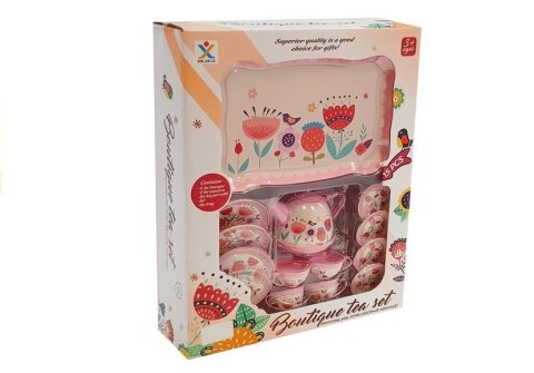 LEAN Toys Zestaw do Herbaty Filiżanki Imbryk Spodki 14 elementów LEAN Toys Zestaw do Herbaty Filiżanki Imbryk Spodki 14 elementów