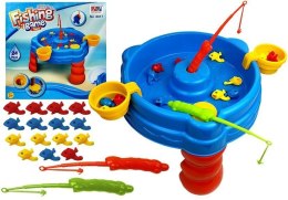 LEAN Toys Zestaw do Łowienia Rybek z Wędkami 15 sztuk Ryb