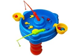LEAN Toys Zestaw do Łowienia Rybek z Wędkami 15 sztuk Ryb