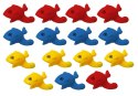 LEAN Toys Zestaw do Łowienia Rybek z Wędkami 15 sztuk Ryb