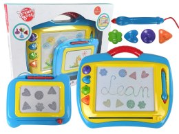 LEAN Toys Znikopis Zestaw 2 sztuki Niebiesko-żółty