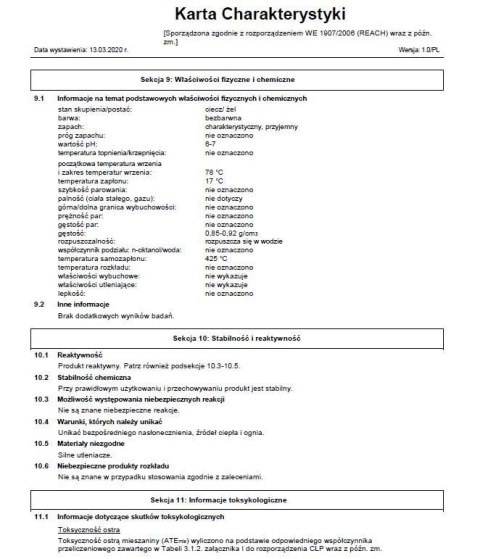 LEAN Żel do Dezynfekcji Rąk Antybakteryjny 70% 500ml LEAN Żel do Dezynfekcji Rąk Antybakteryjny 70% 500ml