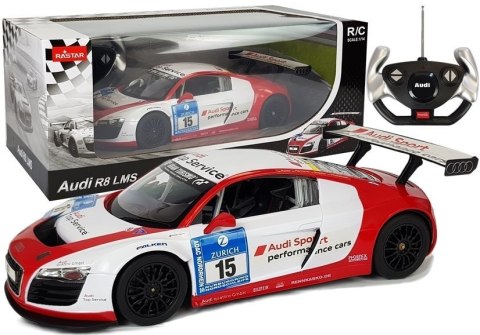 Rastar Auto R/C Audi R8 LMS Rastar 1:14 Biało-Czerwone