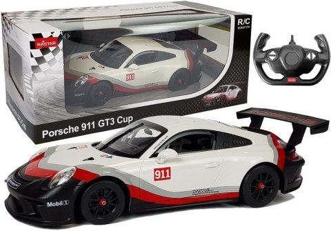 Rastar Auto R/C Porsche 911 GT3 CUP Rastar 1:14 Białe na pilota Rastar Auto R/C Porsche 911 GT3 CUP Rastar 1:14 Białe na pilota