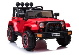 LEAN CARS Auto na Akumulator Jeep BRD-7588 Czerwony 4x4